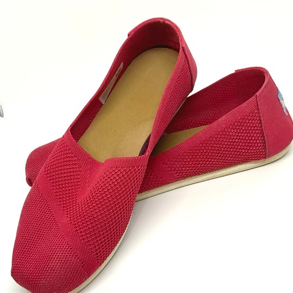 Tom’s-Red Custom Knit Alpargatas Women’s Classic (Size: 5 1/2) - Picture 1 of 7